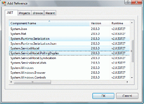 D:\dotNET\developpez.com\Articles\SilverlightChat\references_client.png